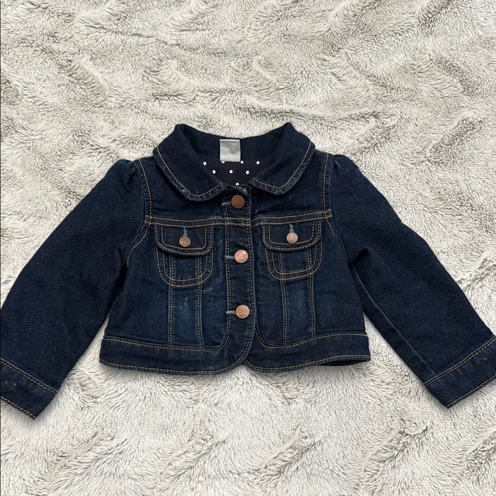 GAP Blue Jean Jacket Cropped Denim